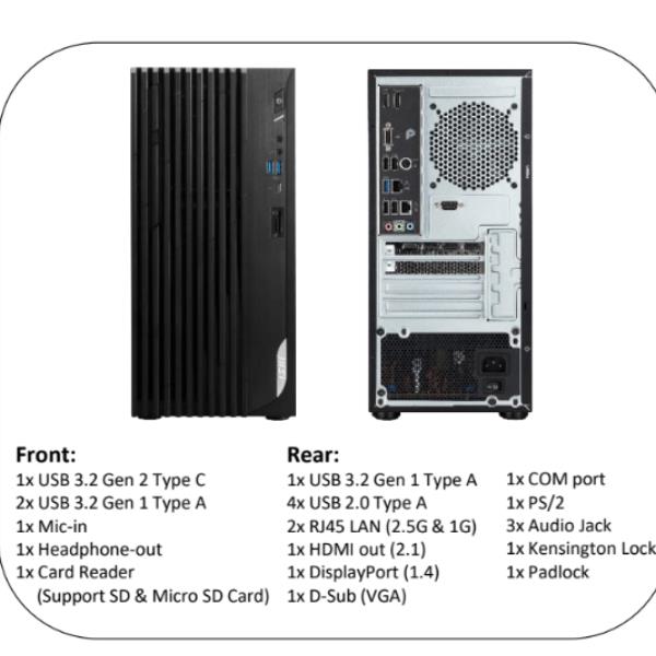 immagine 0 del prodotto msi pro dp180 14tc 426it intel core i7 i7 14700f 16 gb ddr4 sdram 512 gb ssd nvidia geforce rtx 3060 windows 11 pro desktop pc nero