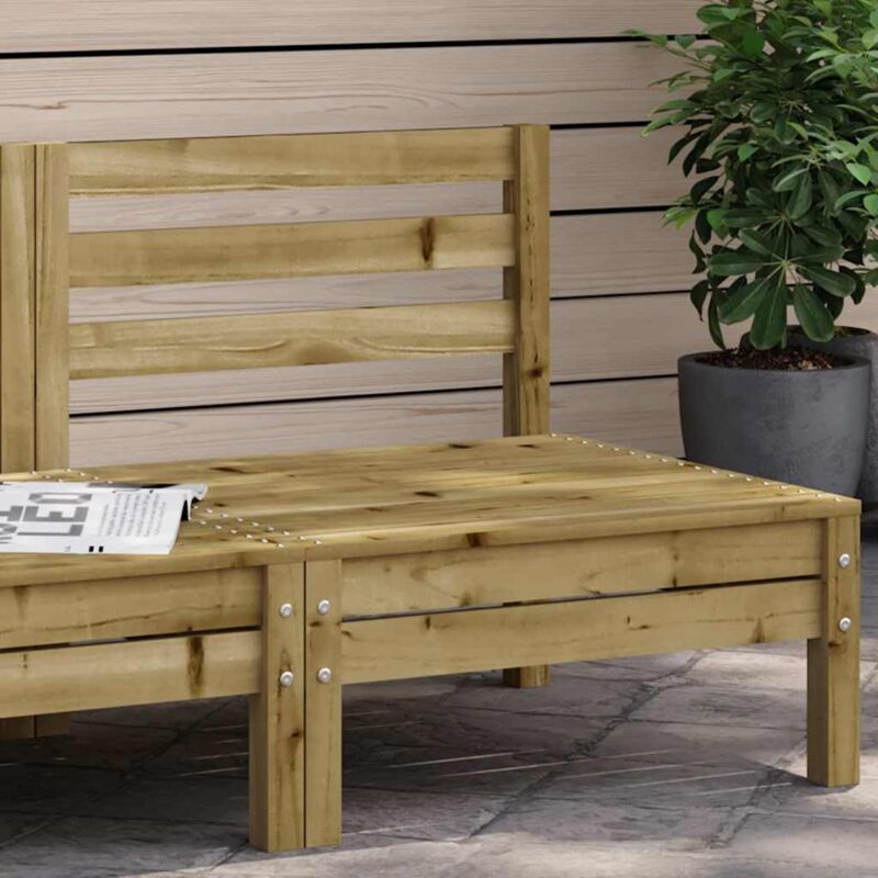 foto del prodotto vidaxl divano senza braccioli da giardino in legno di pino impregnato