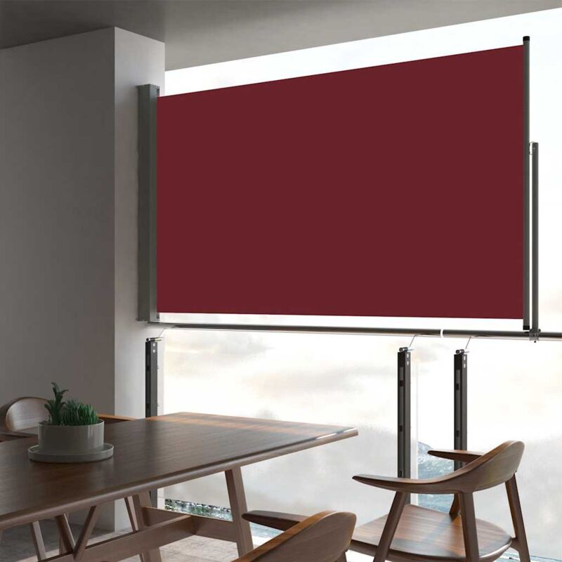 foto del prodotto vidaxl tenda da sole laterale retrattile per patio 140x300 cm rossa