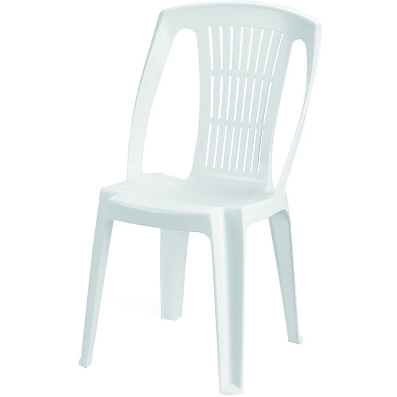 foto del prodotto sedia da giardino stella bianca cm.46x53x86h. peso kg.2,58