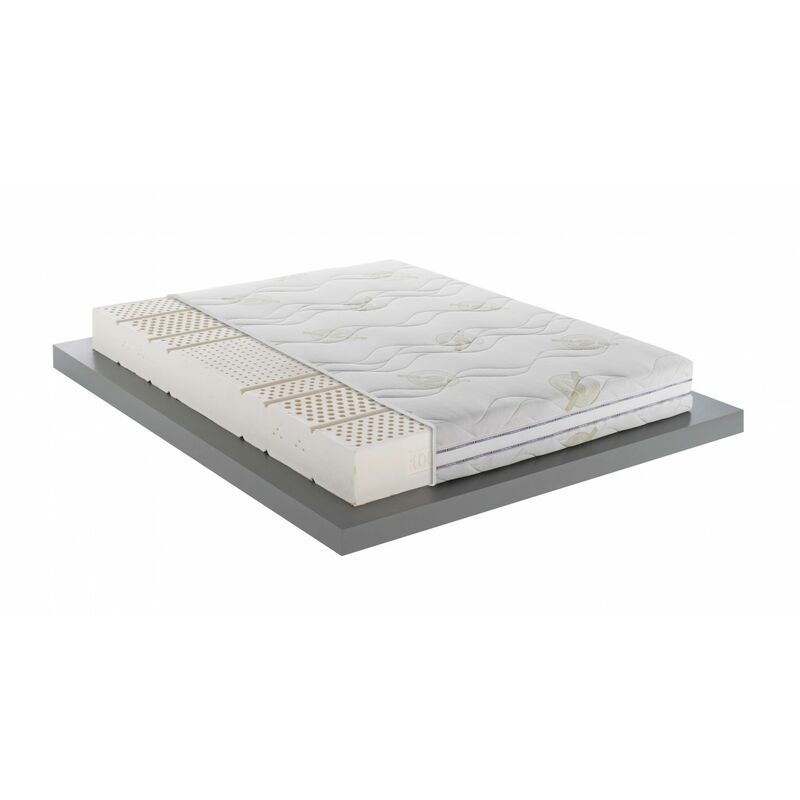 immagine 0 del prodotto materasso lattice 100 h1 matrimoniale 160x200 pathos evo 3d h20 a sette zone di portanza differenziata, sfoderabile e lavabile. mentor