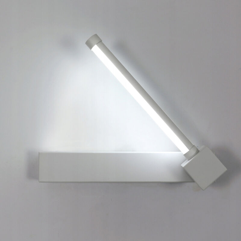 foto del prodotto lampada da parete lineare bianca 6000k lampada da parete moderna girevole per soggiorno