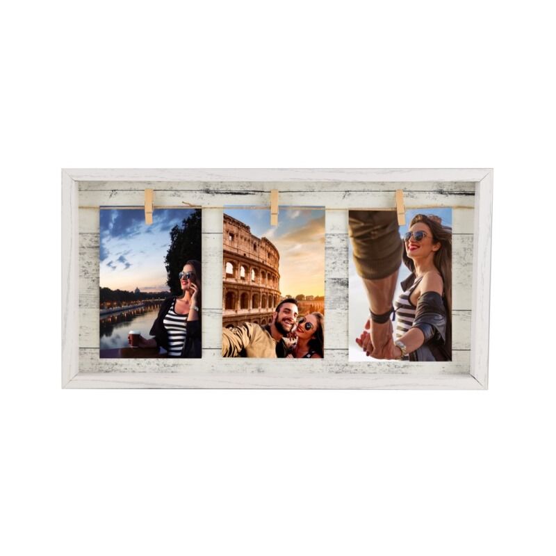 foto del prodotto porta foto da parete multiwood 3 foto 42x22cm maury s