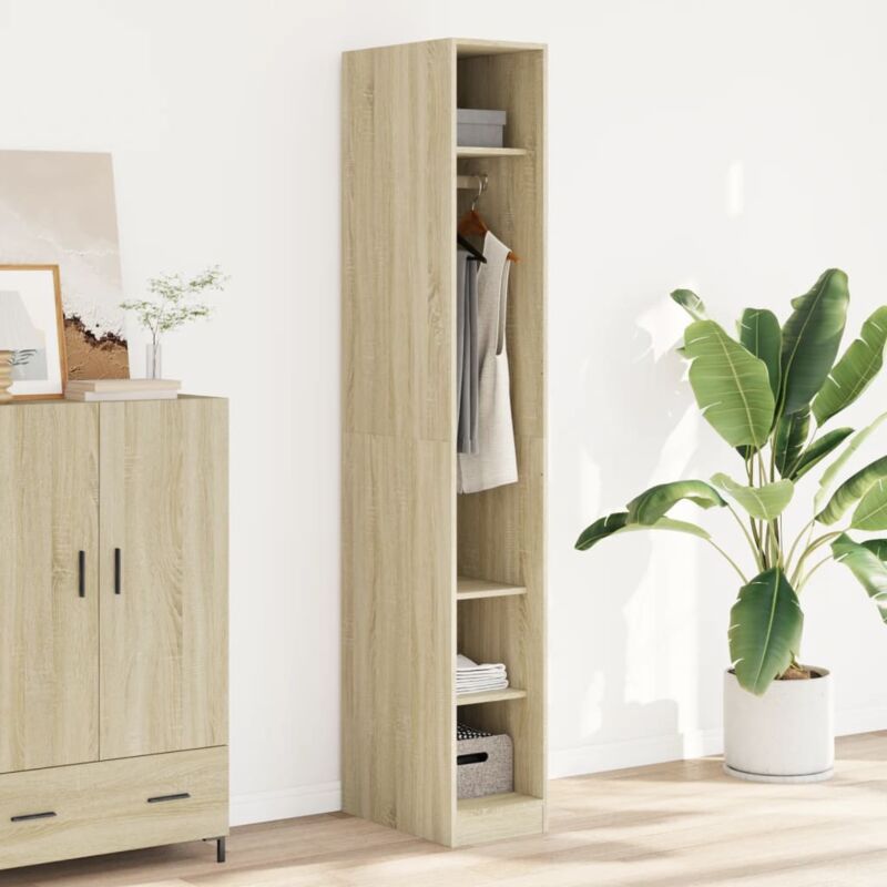 foto del prodotto armadio rovere sonoma 30x50x200 cm in legno multistrato vidaxl