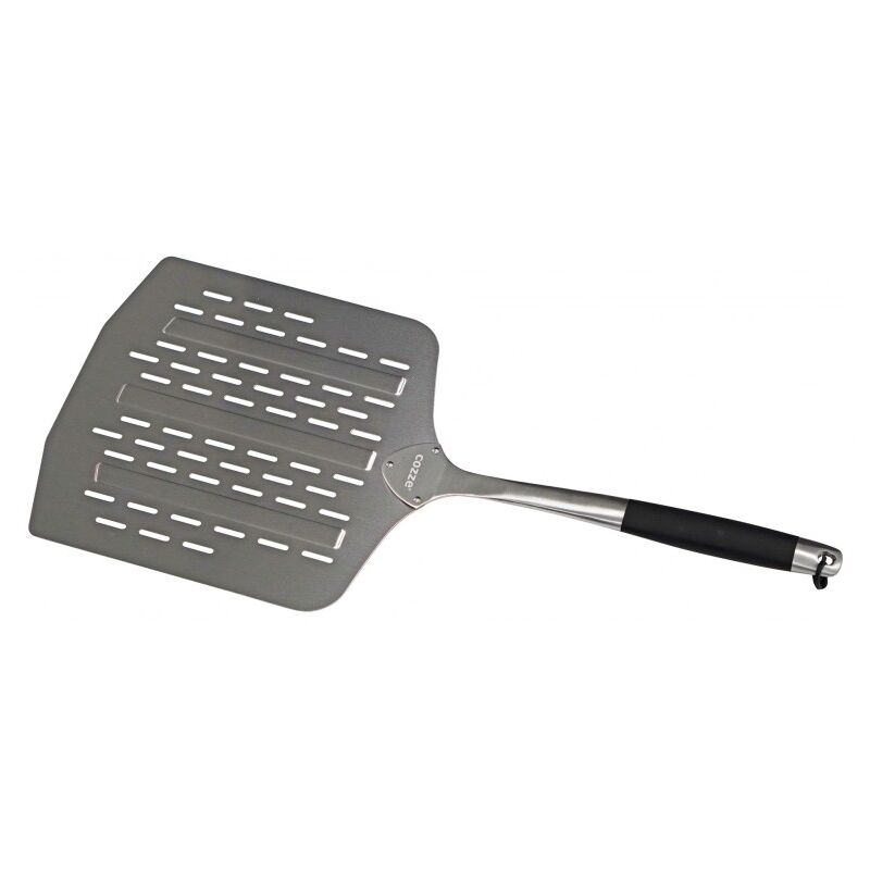 foto del prodotto pala per pizza, 30 x 30 cm, professionale, in acciaio inox cozze by ezooza