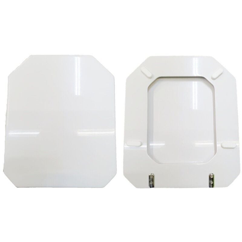 foto del prodotto copriwater millenovecentotrenta duravit legno rivestito in resina poliestere bianco