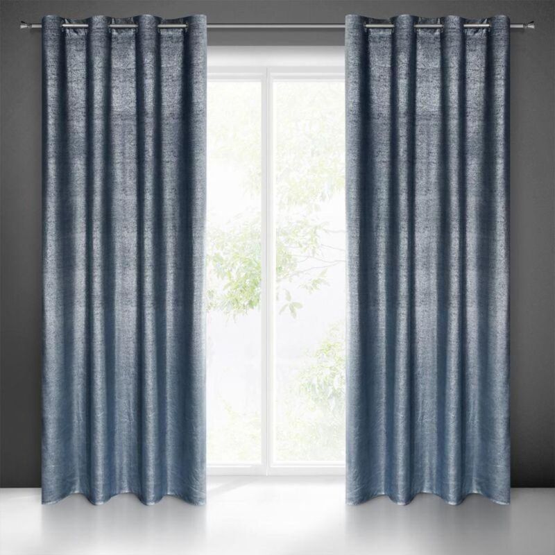 foto del prodotto tenda pronta ambi 140 x 250 cm blu marino