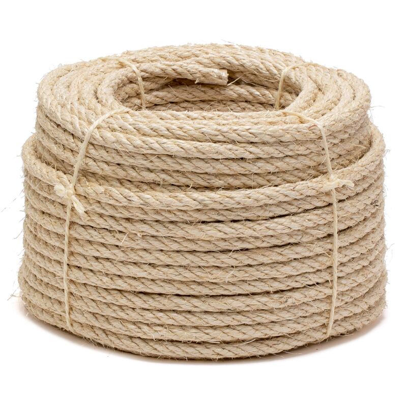 foto del prodotto 388 50 corda sisal 10 mm, corona da 50 m, neutro, 50m la cordeline
