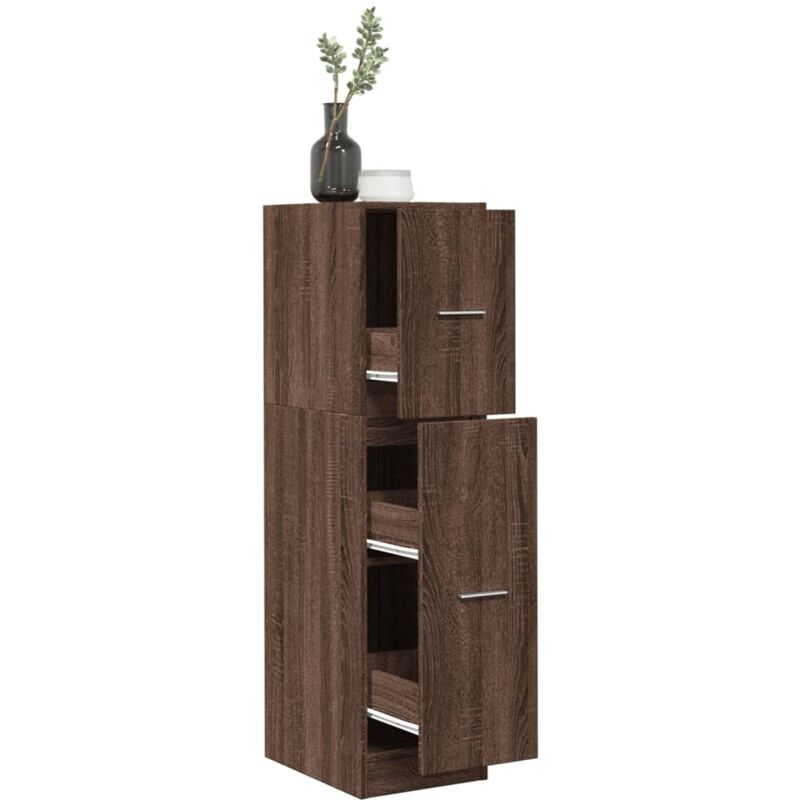 foto del prodotto armadietto da farmacia rovere marrone 30x41x118 cm truciolato vidaxl
