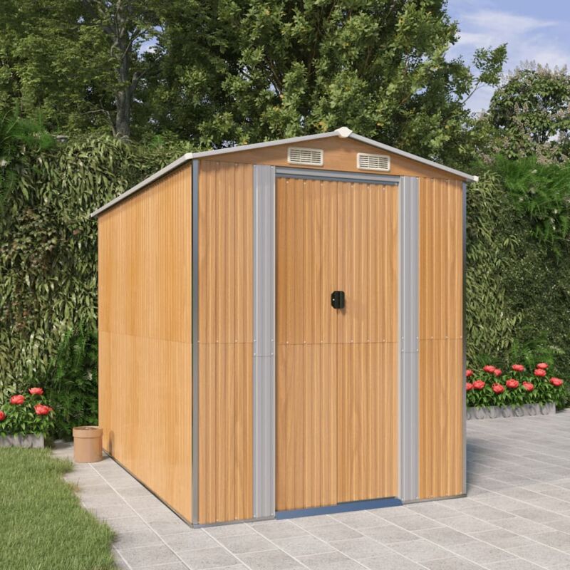 foto del prodotto furniture limited capanno giardino marrone chiaro 192x274x223