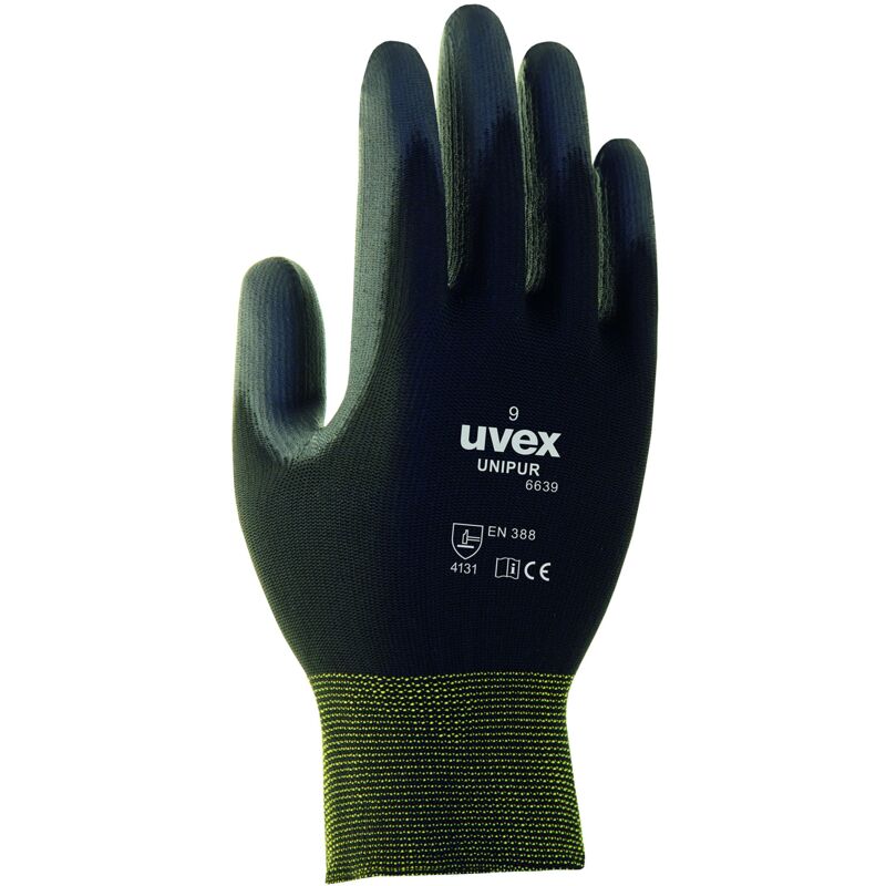 foto del prodotto uvex guanti da lavoro, nero, unisex, taglia 6