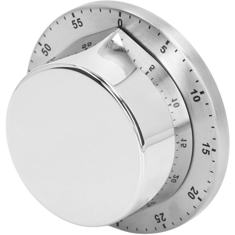 foto del prodotto minuterie de cuisine m canique en acier inoxydable 304 avec aspiration magn tique, minuterie de cuisine pour chef, horloge blanche