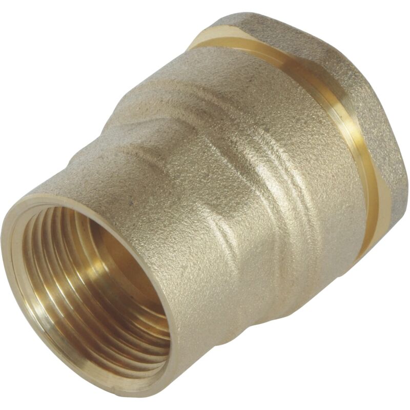 foto del prodotto somatherm for you female brass female adattamento per il tubo pe d25 f26 34 tecnologia singola edge che garantisce il giusto montaggio della