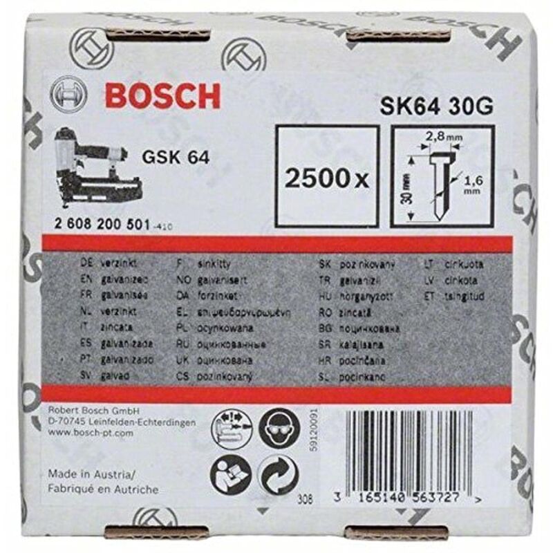 foto del prodotto no brand bosch professional 2 608 200 500 chiodo senza testa 2500 pezzo i 