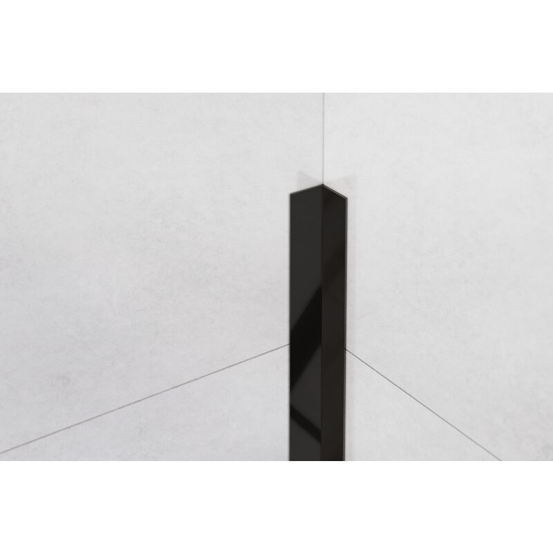 immagine 0 del prodotto ilcom profilo decorativo li angolare interno in acciaio inossidabile 2cm x 270cm nero lucido