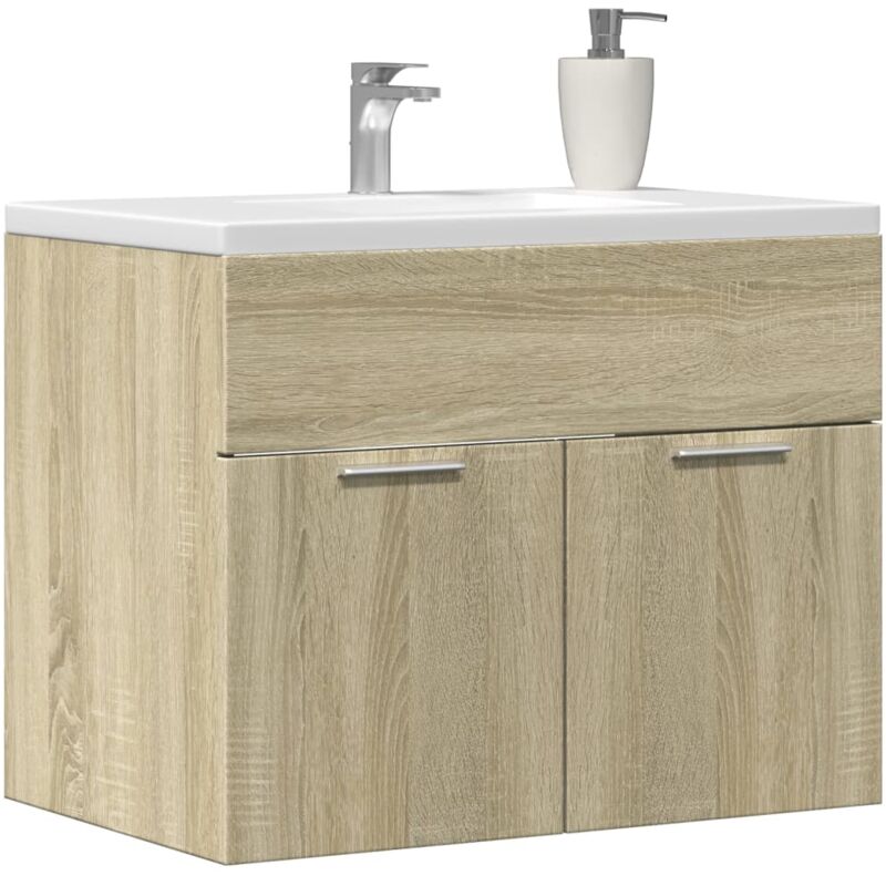 foto del prodotto mobile sottolavabo rovere sonoma 60x38,5x46cm legno multistrato vidaxl