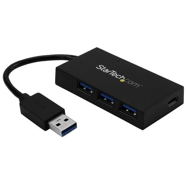 immagine 0 del prodotto startech.com hub usb 3.0 a 4 porte hub usb type a con 1x usb c e 3x usb a porte superspeed 5gbps alimentato da bus usb adattatore hub usb 3.1 gen 1 hub usb portatile per notebook