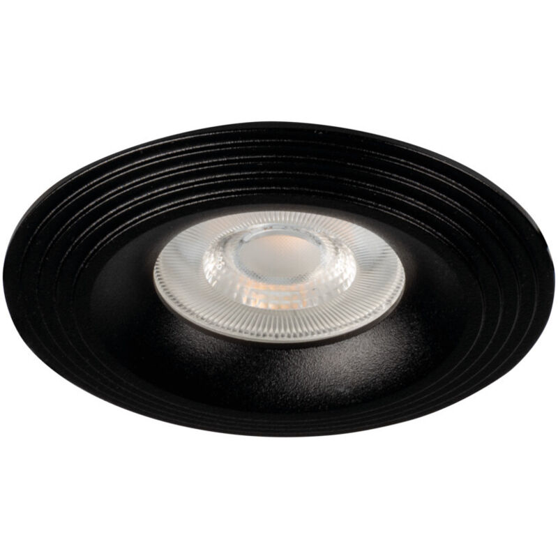 foto del prodotto anello decorativo spot inserito aluminio nero 97mm kanlux legno