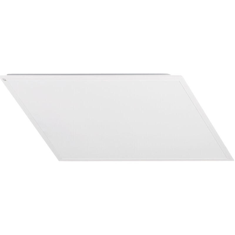 foto del prodotto pannello led incorporato 34w 3740lm 595x595mm bianco caldo acciaio