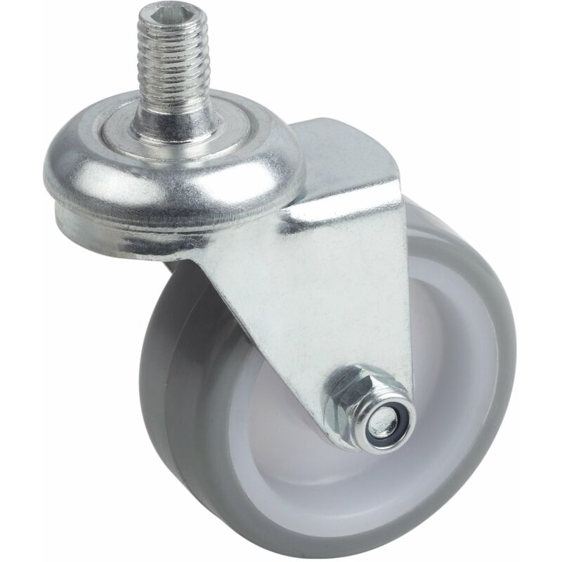 foto del prodotto maestro rotella 50 mm con vite ruote in poliuretano morbido battistrada cuscinetto transport ruolo mobili ruolo pesanti ruolo 802890