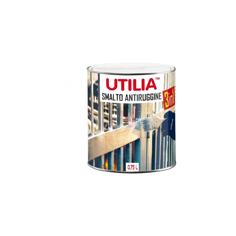 immagine 0 del prodotto utilia smalto antiruggine ml. 750 grigio argento 6 pz