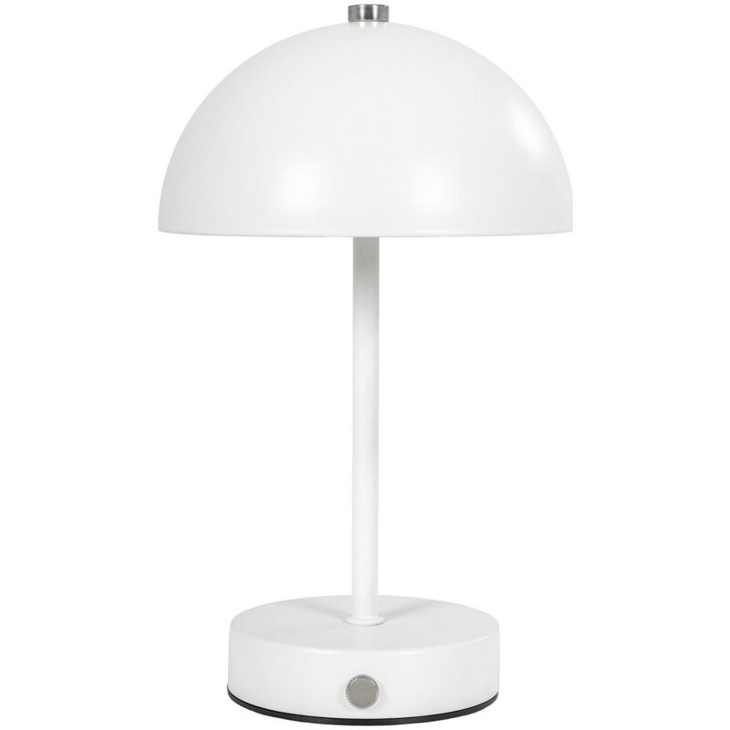 foto del prodotto epikasa lampada da tavolo holt, metallo, bianco, 15x15x25 cm