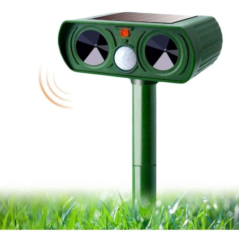 foto del prodotto repellente per gatti da esterno, repellente per gatti ad ultrasuoni, repellente per gatti solare, repellente per roditori ad ultrasuoni impermeabile