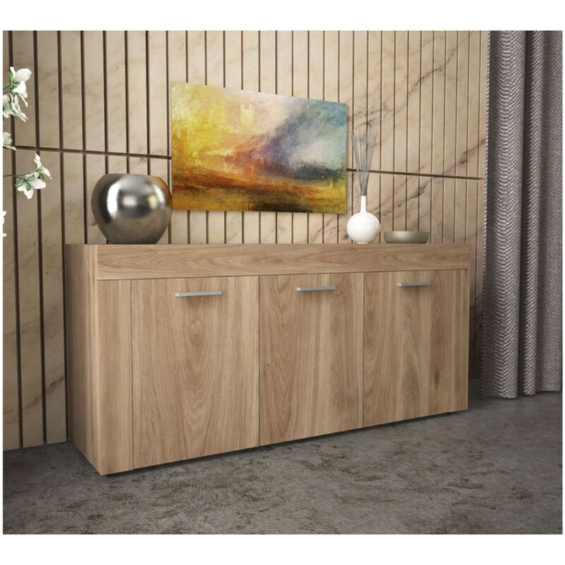 foto del prodotto kit madia 3 ante 150x41x82 cm rovere