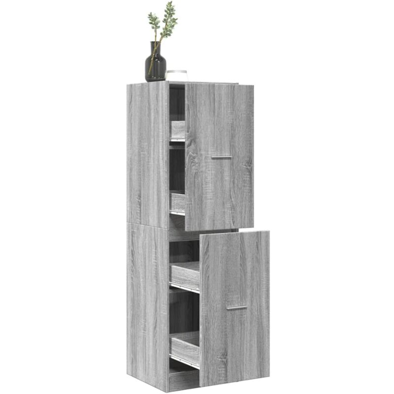 foto del prodotto armadietto da farmacia grigio sonoma 40x41x144,5 cm truciolato vidaxl