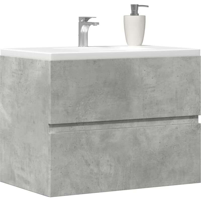 foto del prodotto vidaxl armadietto da bagno grigio cemento 60x38,5x45cm in truciolato
