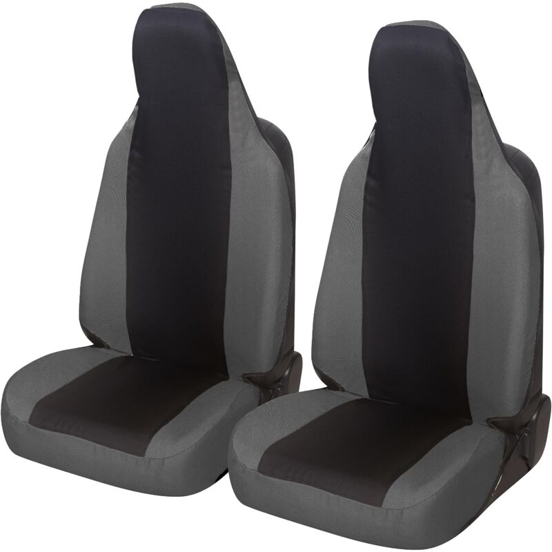 foto del prodotto lupexshop lupex shop coppia coprisedili anteriori universali per aygo, made in italy, tessuto policotone, poggiatesta integrato, senza logo,