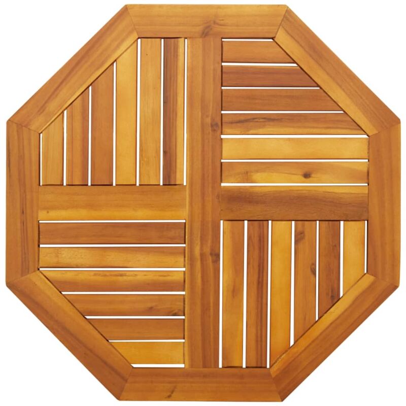 foto del prodotto piano per tavolo 70x70x2 cm ottagonale legno massello di acacia vidaxl