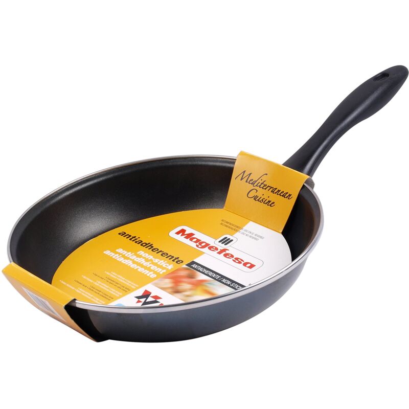 foto del prodotto no brand megafesa glass padella, diametro 26 cm, color nero crystal