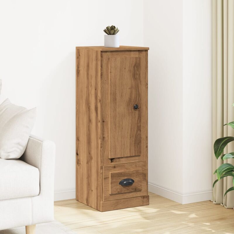 foto del prodotto vidaxl credenza rovere artigianale 36x35,5x103,5 cm legno multistrato