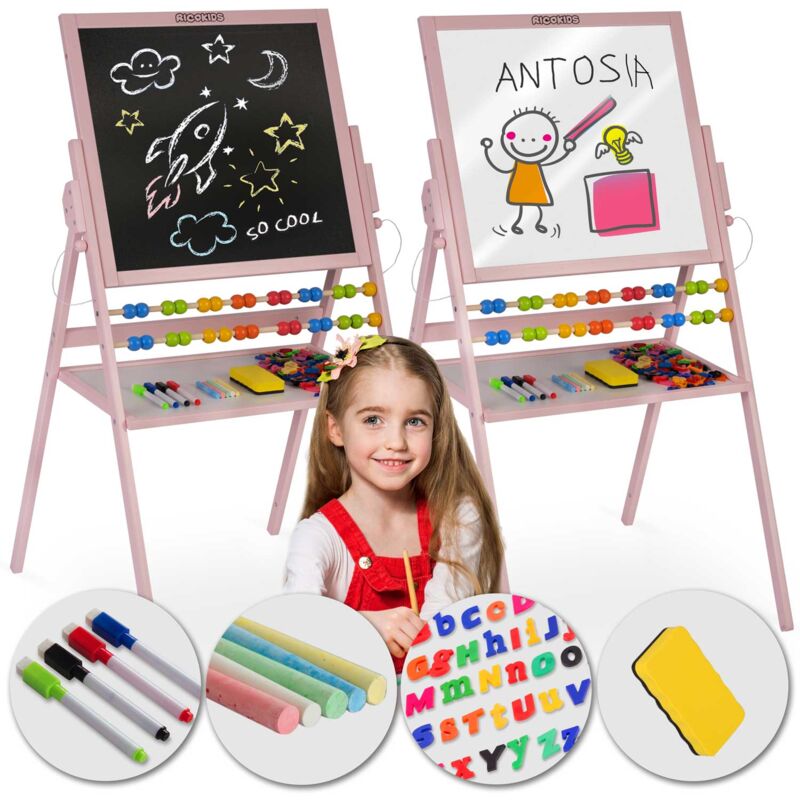 foto del prodotto lavagna magnetica per giradischi ricokids rosa
