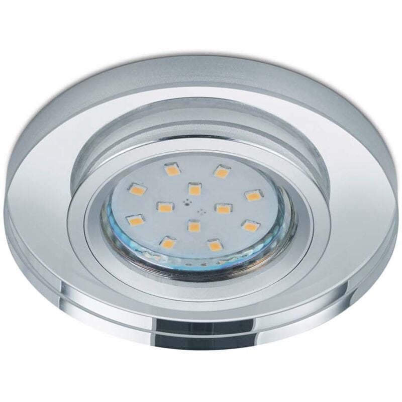 foto del prodotto frankystar pirin faretto da incasso cristallo tondo effetto specchio d. 9cm