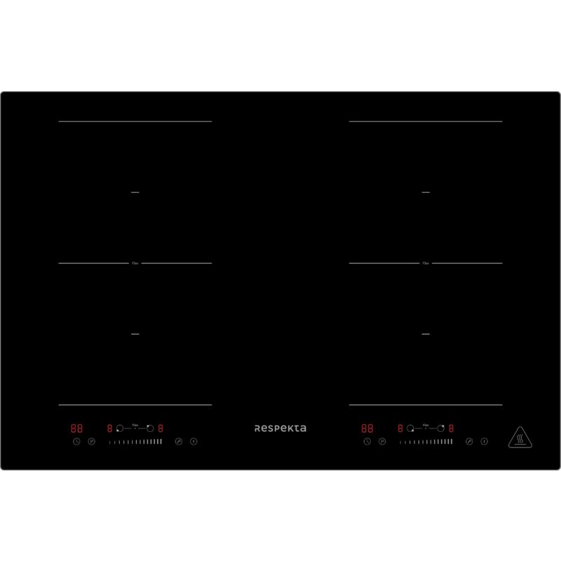 foto del prodotto piano cottura a induzione autosufficiente 2 zone flessibili piano cottura in vetroceramica slider 77 cm respecta