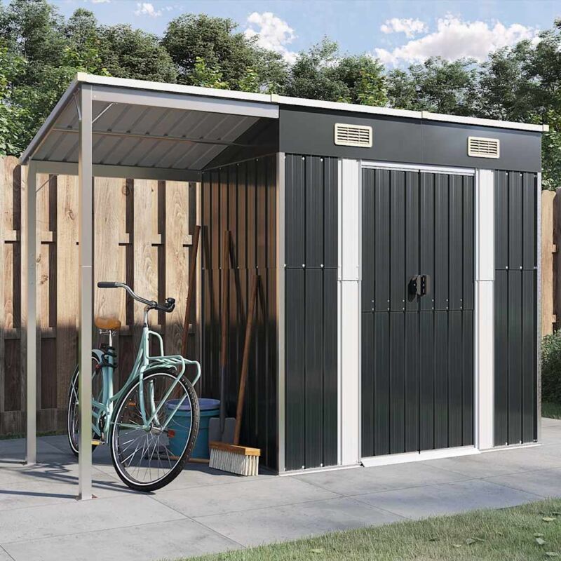 foto del prodotto vidaxl furniture limited capanno giardino tetto esteso antracite