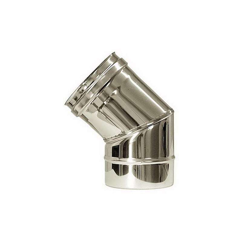 foto del prodotto curva 45 canna fumaria dn 230 tubo acciaio inox 316