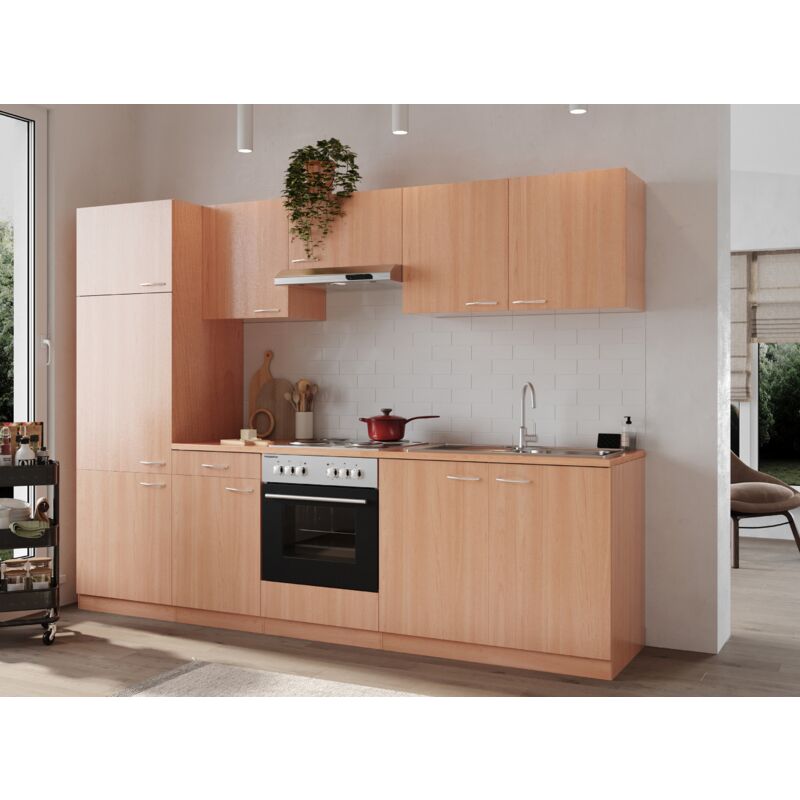 foto del prodotto cucina blocco cucina blocco vuoto cucina componibile faggio gerda 270 cm respecta