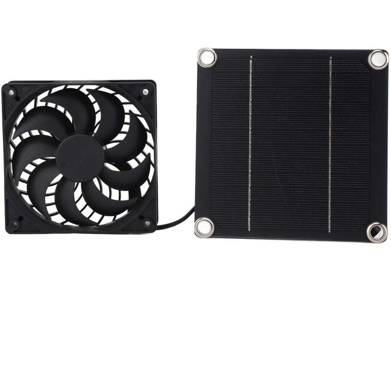 foto del prodotto kit ventola di scarico per pannello solare in silicio monocristallino 5w 5v kit ventola di scarico per pannello solare fotovoltaico jeffergarden