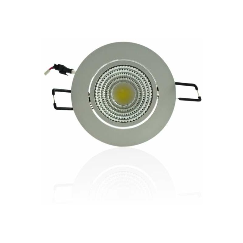 foto del prodotto superled plafoniera da incasso bianca dimmerabile led 5w cob illuminazione bianco naturale 4100k 40w