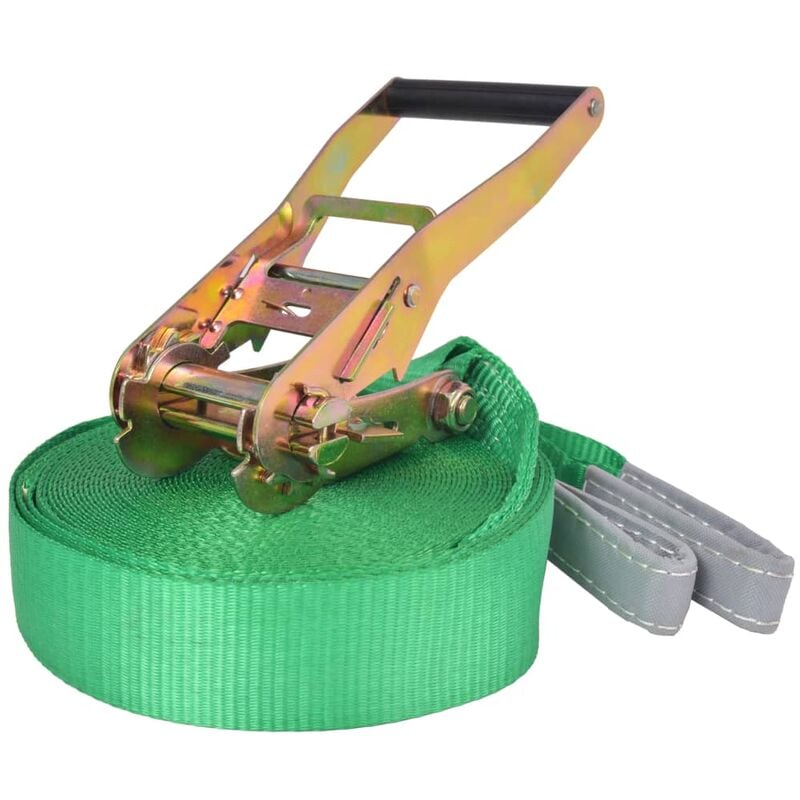 foto del prodotto vidaxl slackline 15 m x 50 mm 150 kg verde