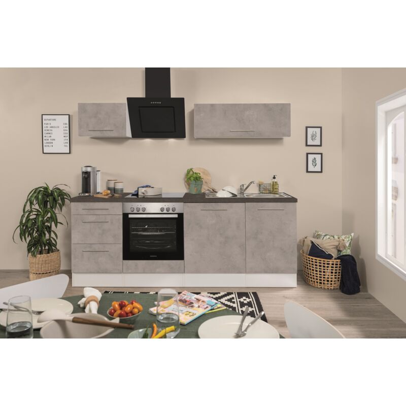 foto del prodotto cucina blocco cucina blocco cucina in cemento amanda 220 cm respecta premium