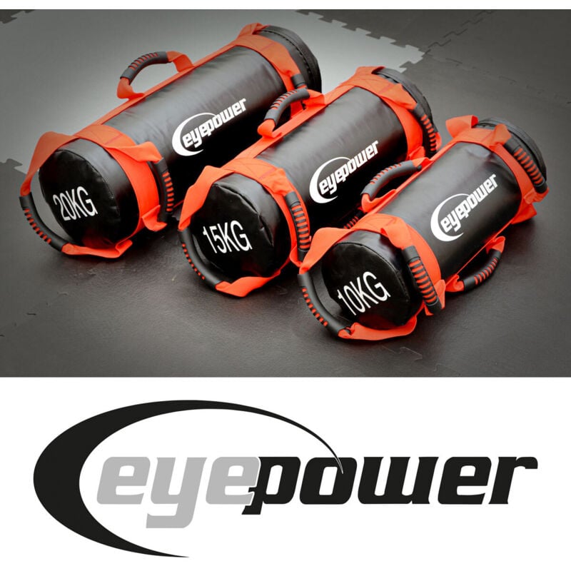 foto del prodotto 20kg power bag 4 pesi kettlebell con sabbia 20x60 fitness sandbag per sport