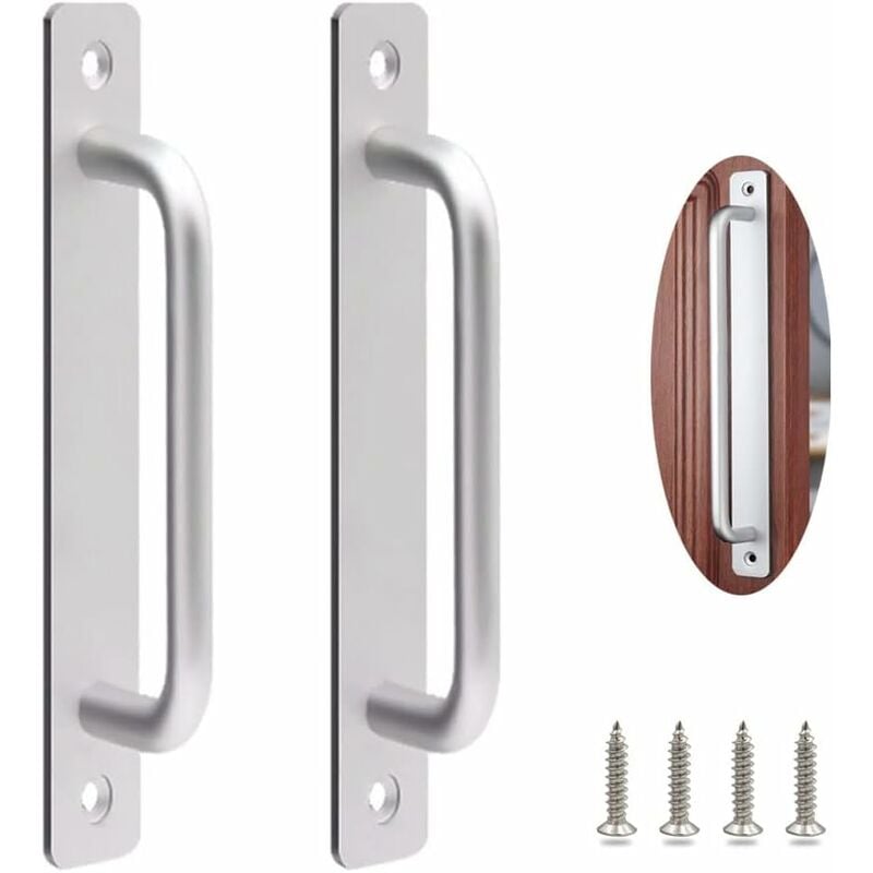 foto del prodotto fortuneville maniglia per porta 2 pezzi maniglia porta esterna per impieghi gravosi maniglie per porta dell armadio maniglia porta scorrevole
