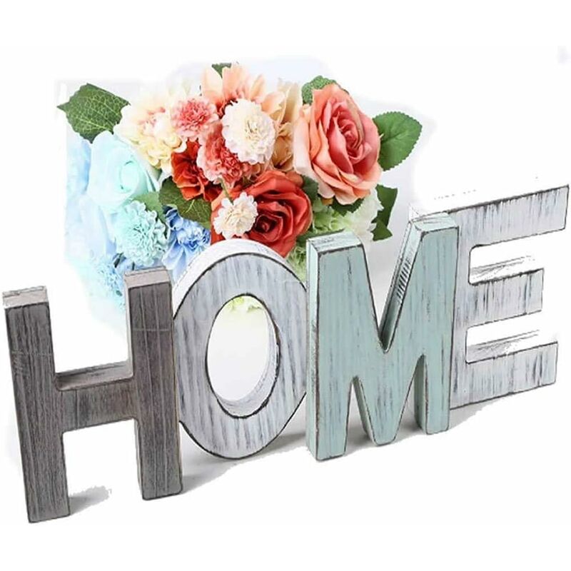 foto del prodotto fortuneville scritta di design home, lettere di legno decorative, lettere di legno love segno artigianato rustico vintage, grande lettera in piedi