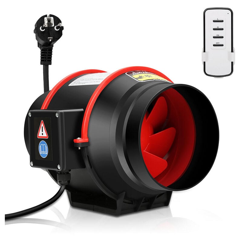 foto del prodotto ventilatore da condotto ventilatore da bagno da 100 mm con telecomando ventilatore da parete silenzioso ventilatore di scarico randaco