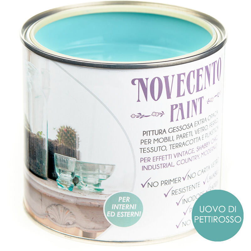 foto del prodotto cera novecento novecento paint tinta pastello 500ml uova di pettirosso