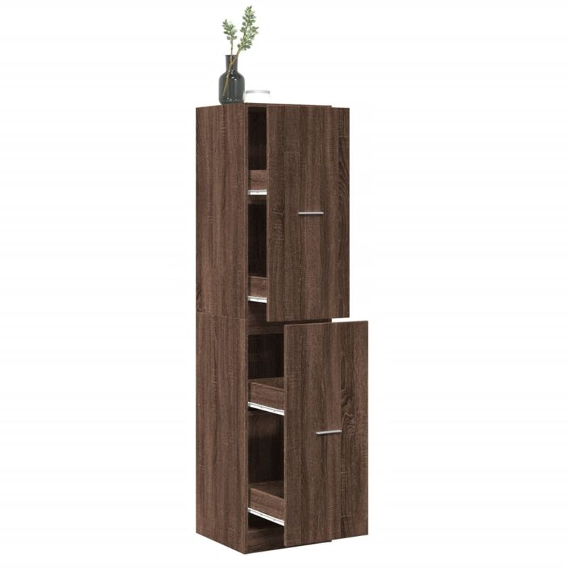foto del prodotto vidaxl armadietto da farmacia rovere marrone 40x41x174,5 cm truciolato